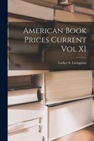 American Book Prices Current vol XI 1018303537 Book Cover