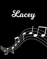 Lacey: Sheet Music Note Manuscript Notebook Paper - Personalized Custom First Name Initial L - Musician Composer Instrument Composition Book - 12 Staves a Page Staff Line Notepad Notation Guide - Crea 1704023084 Book Cover