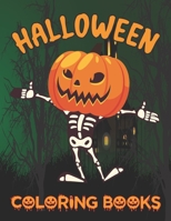 HALLOWEEN COLORING BOOK: Spooky Cute Halloween Coloring Book B09DJCSLMR Book Cover