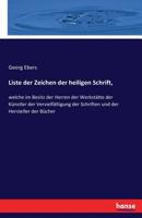 Liste Der Zeichen Der Heiligen Schrift, 3743660024 Book Cover