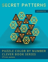 PUZZLE COLOR BY NUMBER CLEVER BOOK SERIES. SECRET PATTERNS. ADVANCED. 5*5 mm.sections.: NEW FORMAT OF COLOR BY NUMBER BOOKS: Shake your brain and have fun! B08KH2JJ99 Book Cover