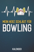 Kalender: 2020 A5 1 Woche 2 Seiten - 110 Seiten - Mein Herz schl�gt f�r Bowling 1655515977 Book Cover