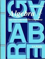Algebra 1/2: An Incremental Development (Third Edition) - Answers 1591411742 Book Cover