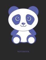 Cute Panda Notebook: Hand Writing Notebook - Large (8.5 x 11 inches) - 110 Numbered Pages - Blue Softcover 1654685313 Book Cover