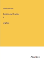 Bulletin de l'Institut égyptien 3382702223 Book Cover