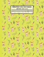 Rabbits Composition Notebook: Rabbit Gifts: Paperback Blank Wide Ruled Lined Paper Journal for School: 8.5 x 11 1706365667 Book Cover