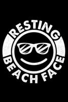 Resting Beach Face: Lined A5 Notebook for Sea Journal 1691379565 Book Cover