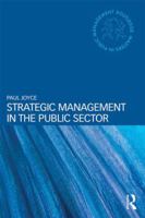 Strategic Management in the Public Sector 0415527635 Book Cover