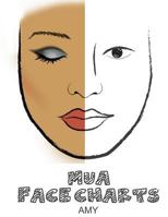 MUA Face Charts Amy 1983904422 Book Cover