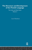 The Structure and Development of the Finnish Language 0700708030 Book Cover