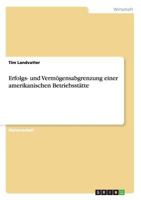 Erfolgs- Und Vermogensabgrenzung Einer Amerikanischen Betriebsstatte 3640530217 Book Cover