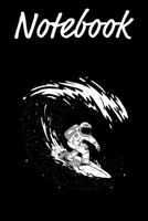 Notebook: Astronaut on wave | Dotted, 6x9 | For Notes, To Do Lists, Sketches and Calligraphy | Journal 167167295X Book Cover