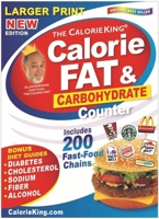 CalorieKing Larger Print Calorie, Fat & Carbohydrate Counter 1930448872 Book Cover