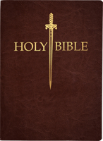 KJV Sword Bible, Large Print, Mahogany Genuine Leather, Thumb Index: (Red Letter, Premium Cowhide, Brown, 1611 Version) (King James Version Sword Bible) B0CLHTKVGY Book Cover
