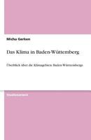 Das Klima in Baden-W�ttemberg 3656092621 Book Cover