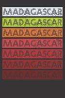 Notebook: Madagascar Shirt Malagasy Souvenir Retro Dot Grid 6x9 120 Pages 1081748354 Book Cover