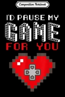 Composition Notebook: Video Game Gaming Valentines Day Gamer s for Boys Men Journal/Notebook Blank Lined Ruled 6x9 100 Pages 1706055536 Book Cover