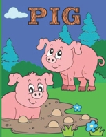 Pig: Adult Coloring Book with Pretty Pig Designs B08R3W9BL2 Book Cover