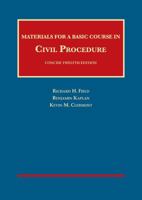 Materials for a Basic Course in Civil Procedure, Concise (University Casebook Series) 163459309X Book Cover