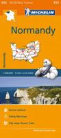 Michelin Regional Maps: France: Normandy Map 513 (Michelin Regional France) 2067209655 Book Cover