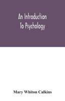 An introduction to psychology 9354042910 Book Cover