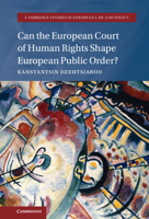 Can the European Court of Human Rights Shape European Public Order? 1108497365 Book Cover