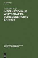 Internationale Wirtschaftsschiedsgerichtsbarkeit 3110132478 Book Cover