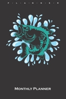 Predatory Fish Fishing Monthly Planner: Monthly Calendar (Daily planner with notes) for Anglers, fishermen and friends of fishing 1660054931 Book Cover