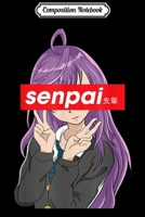 Composition Notebook: Japanese Anime Girl - Notice Me Senpai Journal/Notebook Blank Lined Ruled 6x9 100 Pages 1709857374 Book Cover
