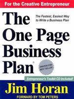 The One Page Business Plan for the Creative Entrepreneur 1891315099 Book Cover