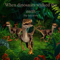 When Dinosaurs walked the earth: The lost world B0BRDC3TJQ Book Cover
