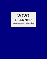 2020 Planner Weekly and Monthly: Calendar View Organizer Agenda / Jan 2020 to Dec 2020 / Navy Blue Cover 1676385762 Book Cover