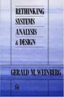 Rethinking Systems Analysis and Design 0316928445 Book Cover