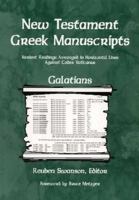 New Testament Greek Manuscripts: Variant Readings Arranged In Horizontal Lines Against Codex Vaticanus 0842339744 Book Cover