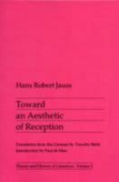 Toward an Aesthetic of Reception 0816610371 Book Cover