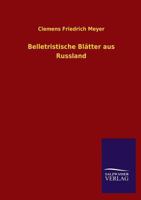 Belletristische Blatter Aus Russland 3846034134 Book Cover