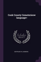 Cook County Cemeteriesw language= 1379251214 Book Cover
