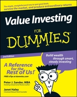 Value Investing For Dummies 0764554107 Book Cover