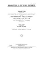Legal options to stop human trafficking 1673976859 Book Cover