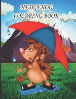HEDGEHOG COLORING BOOK: Coloring Book for Kids, Boys And girls,toddlers ,funny pets with beautiful illustrations for all ages B09S9JBSMK Book Cover