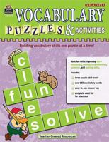 Vocabulary Puzzles & Activities, Grade 3 1420680757 Book Cover