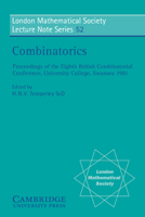 Combinatorics (London Mathematical Society Lecture Note Series) B008MLMHT6 Book Cover