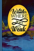 Wander Where The Wi-Fi Is Weak Black Paper Book For Passwords: Small and Discrete Keeper For Storing All Your Online Login Information B084G42FZF Book Cover