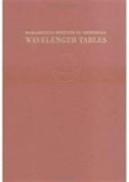 MIT Wavelength Tables, Vol. 1 · 2nd edition 0262080028 Book Cover