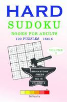 Hard Sudoku Books for Adults: Volume 2 1953383084 Book Cover