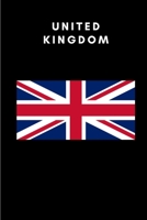 United Kingdom: Country Flag A5 Notebook to write in with 120 pages 1675610401 Book Cover
