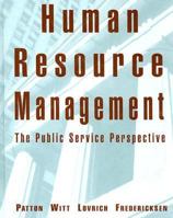 Human Resource Management: The Public Service Perspective 0395918146 Book Cover