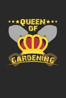 Queen of gardening: 6x9 Gardening - dotgrid - dot grid paper - notebook - notes 1697342566 Book Cover