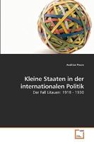 Kleine Staaten in der internationalen Politik 3639213602 Book Cover