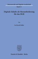 Digitale Inhalte ALS Herausforderung Fur Das Bgb 3428158032 Book Cover